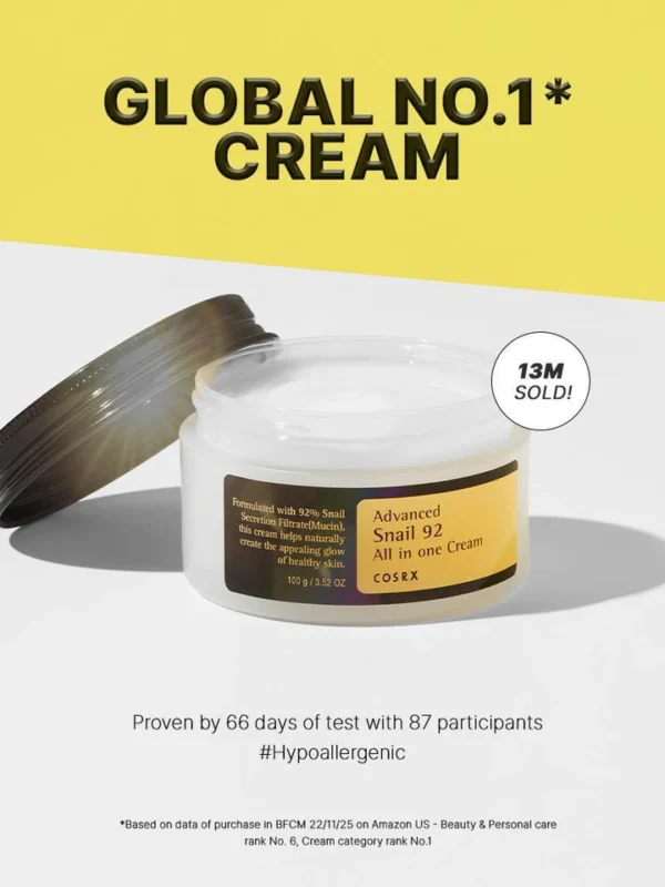 COSRX Advanced Snail 92 All in one Cream -100g - Image 2