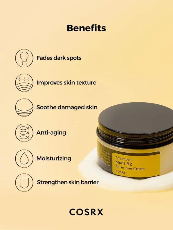 COSRX Advanced Snail 92 All in one Cream -100g - Image 4